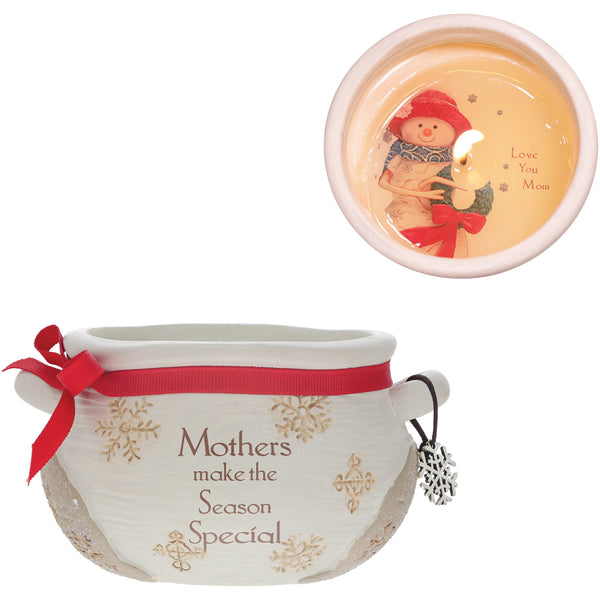 pavilion gift company Mothers 9 oz - 100% Soy Wax Reveal Candle Scent: Winter Snow