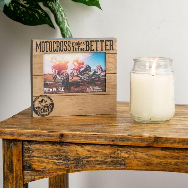 Pavilion Gift Company Motocross People 6.75" X 7.5" Frame (Holds 4" X 6" Photo)