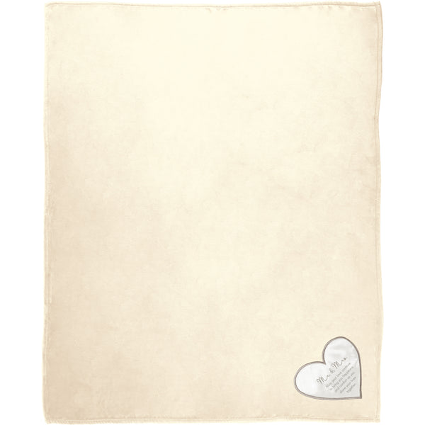 Pavilion Gift Company Mr. & Mrs. 50" X 60" Royal Plush Blanket