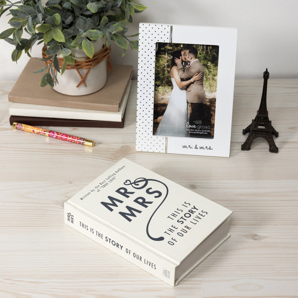 Pavilion Gift Company Mr. & Mrs. 7.25" X 4.75" X 1.25" Decorative Book