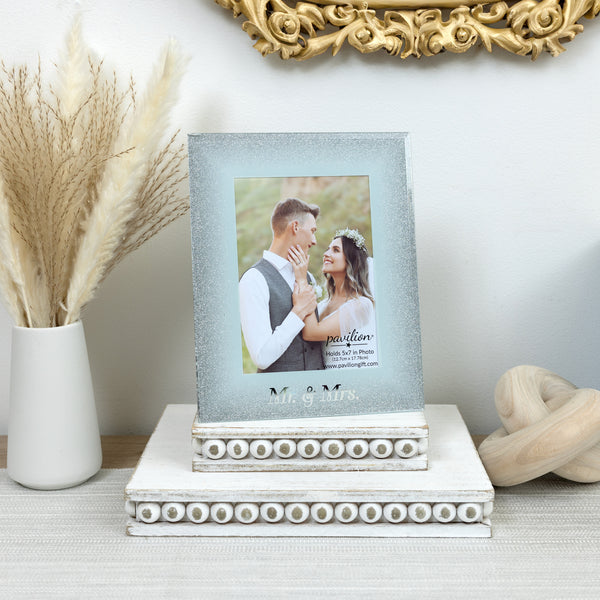 Pavilion Gift Company Mr. & Mrs. 8" X 10" Frame (Holds 5"x 7" Photo)