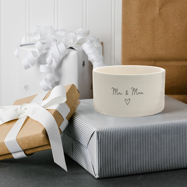 Pavilion Gift Company Mr. & Mrs. Double Wick 10 Oz 100% Soy Wax Candle Scent: Tranquility