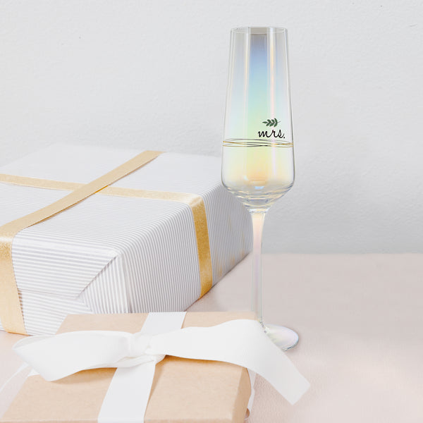 Pavilion Gift Company Mrs. 8 Oz. Glass Toasting Flute