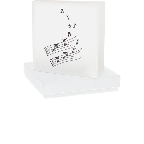 pavilion gift company Music 7mm Sterling Silver Music Note Stud Earrings