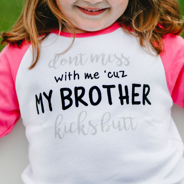 Pavilion Gift Company My Brother 2T 3/4 Length Pink Sleeve Shirt