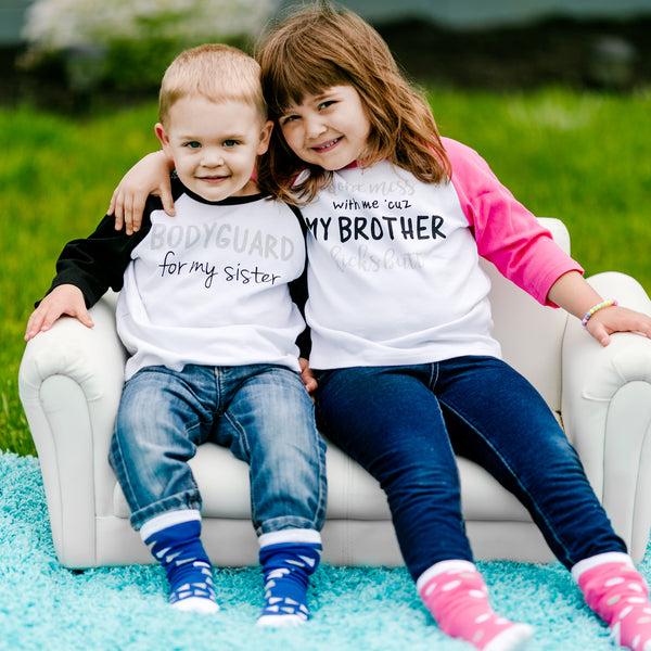 Pavilion Gift Company My Brother 2T 3/4 Length Pink Sleeve Shirt