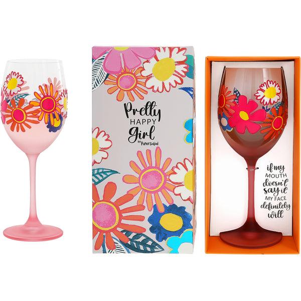 pavilion gift company My Face Gift Boxed 18 oz Wine Glass