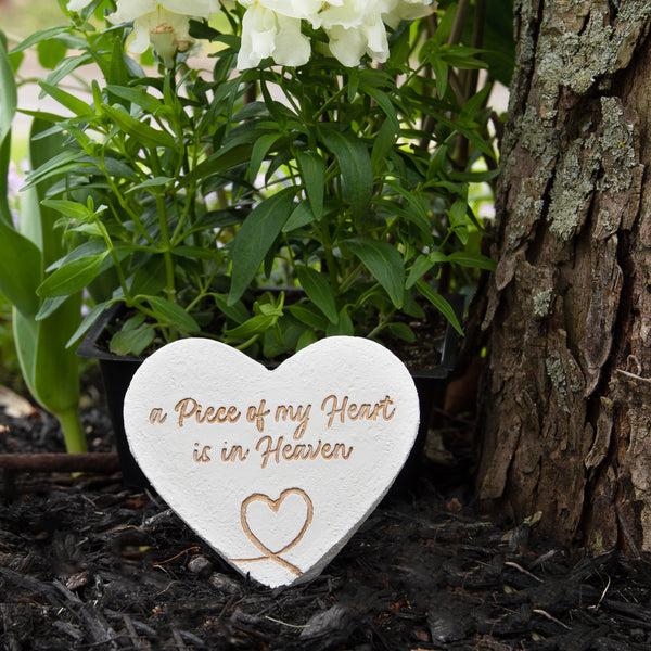 Pavilion Gift Company My Heart 3.5" X 3" Heart Memorial Stone