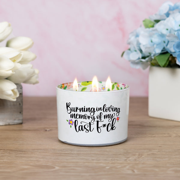 Pavilion Gift Company My Last F*ck 11 Oz - 100% Soy Wax Candle Scent: Tranquility