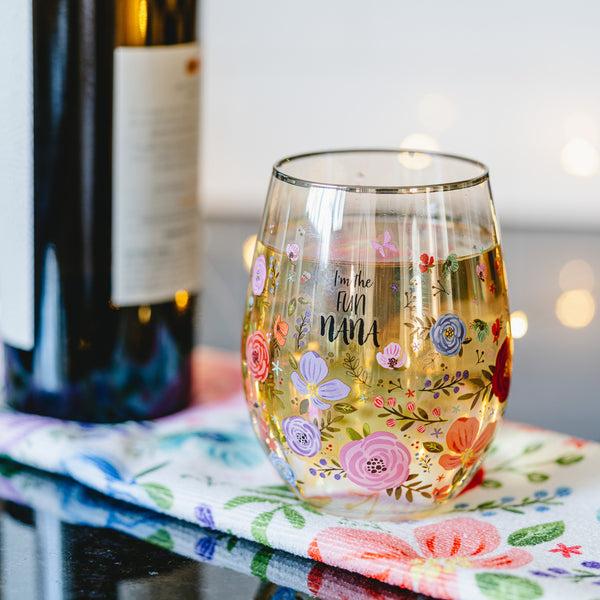 Pavilion Gift Company Nana 18 Oz Stemless Wine Glass