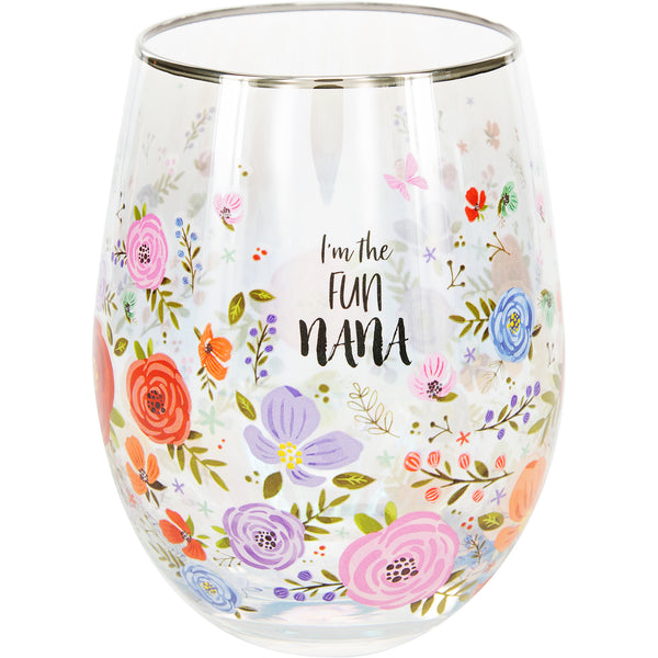 Pavilion Gift Company Nana 18 Oz Stemless Wine Glass