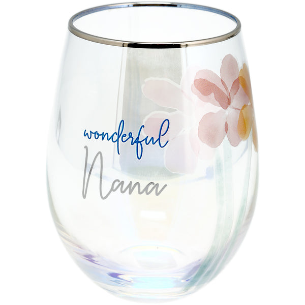pavilion gift company Nana 18 oz Stemless Wine Glass