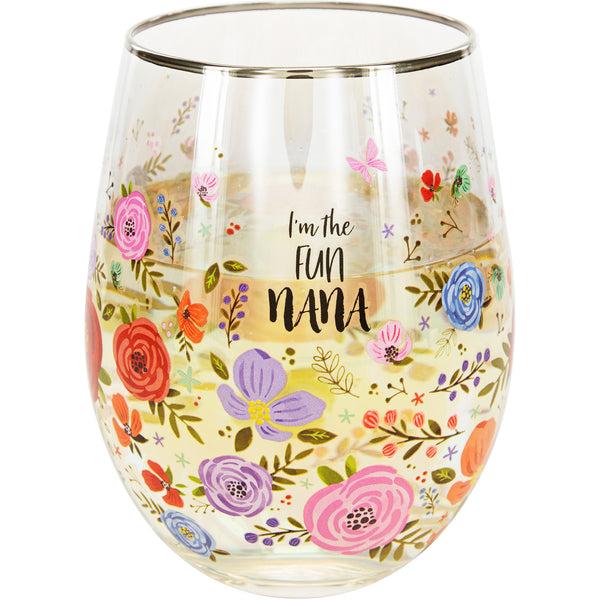 pavilion gift company Nana 18 oz Stemless Wine Glass