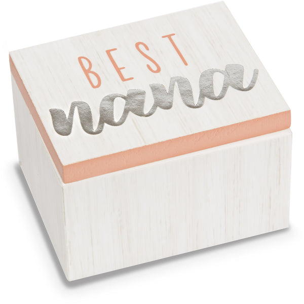 pavilion gift company Nana 2.25" x 1.2" x 1.5" MDF Trinket Box