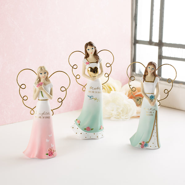 Pavilion Gift Company Nana 5.5" Angel Holding Flower