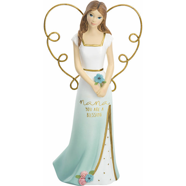 pavilion gift company Nana 5.5" Angel Holding Flower