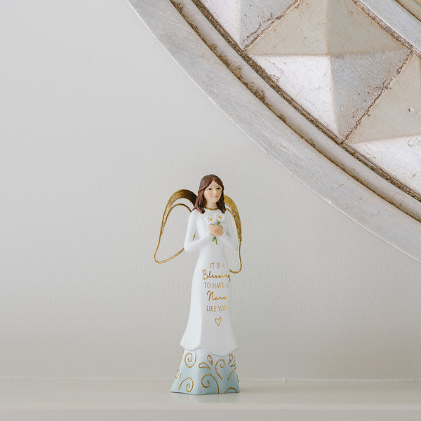 Pavilion Gift Company Nana 5.5" Angel Holding Flowers