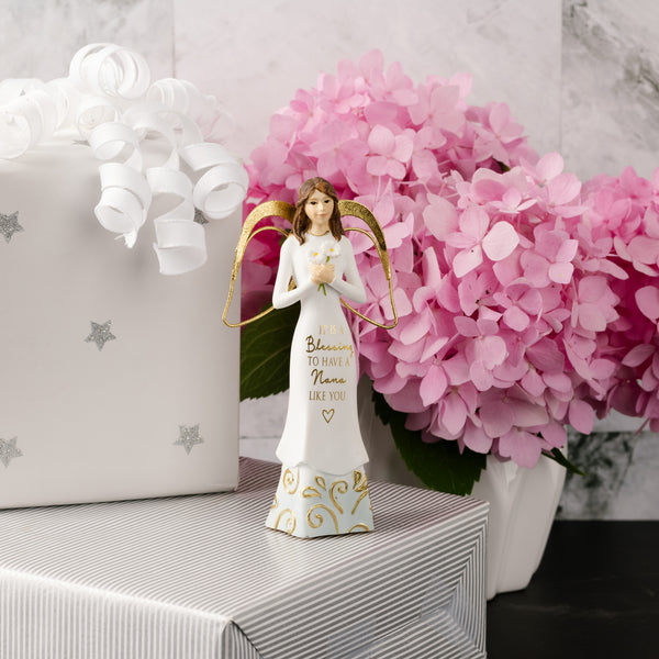 Pavilion Gift Company Nana 5.5" Angel Holding Flowers