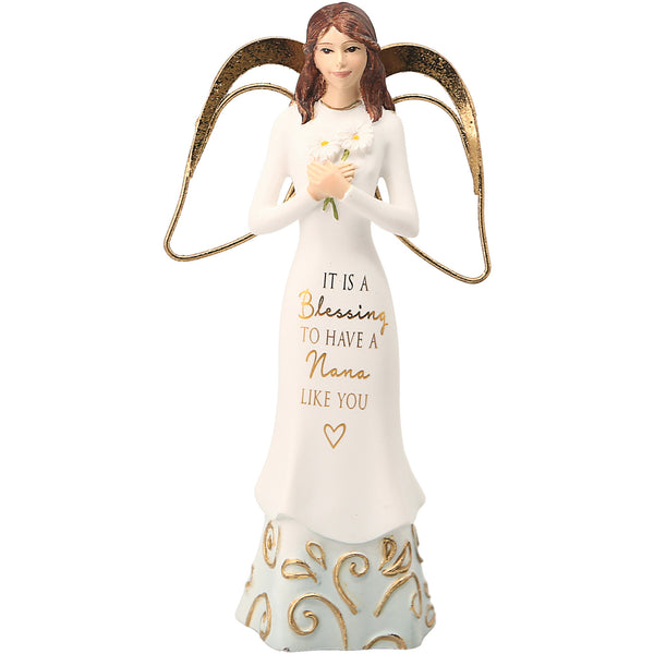 pavilion gift company Nana 5.5" Angel Holding Flowers