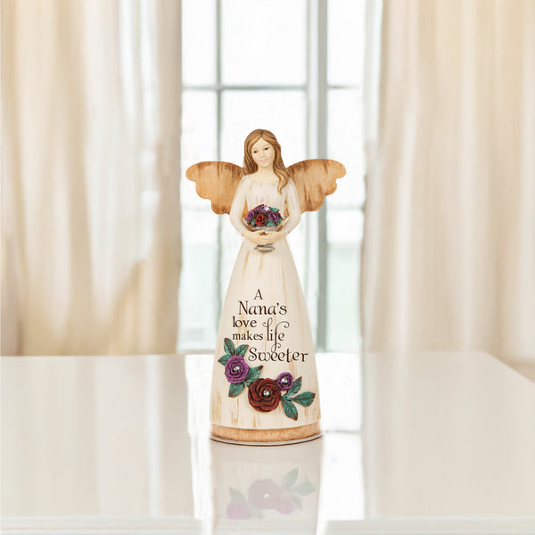Pavilion Gift Company Nana 6" Angel Holding Flower Pot