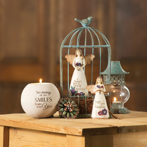 Pavilion Gift Company Nana 6" Angel Holding Flower Pot