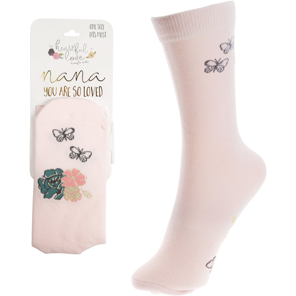 pavilion gift company Nana Ladies Cotton Blend Sock