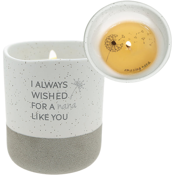 pavilion gift company Nana Like You 10 oz - 100% Soy Wax Reveal Candle Scent: Tranquility