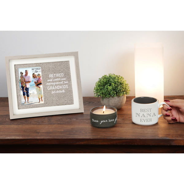 Pavilion Gift Company Nana Stacking Mug And Candle Set 100% Soy Wax Scent: Tranquility