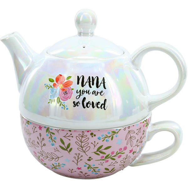 pavilion gift company Nana Tea for One (14.5 oz Teapot & 10 oz Cup)