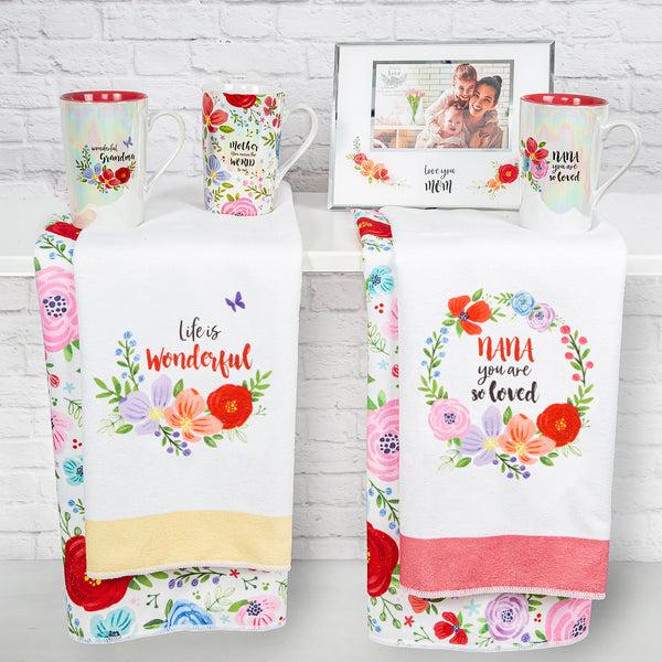 Pavilion Gift Company Nana Tea Towel Gift Set (2 - 19.75" X 27.5")