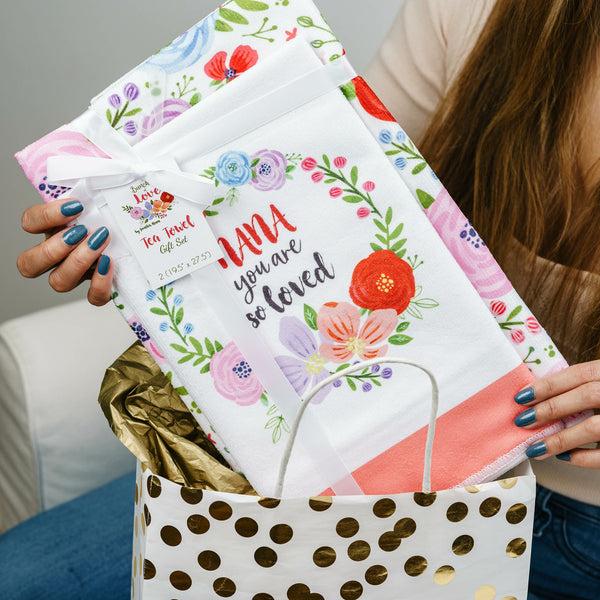 Pavilion Gift Company Nana Tea Towel Gift Set (2 - 19.75" X 27.5")