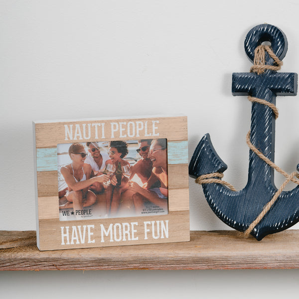 Pavilion Gift Company Nauti People 9" X 7.25" Frame (Holds 5" X 7" Photo)