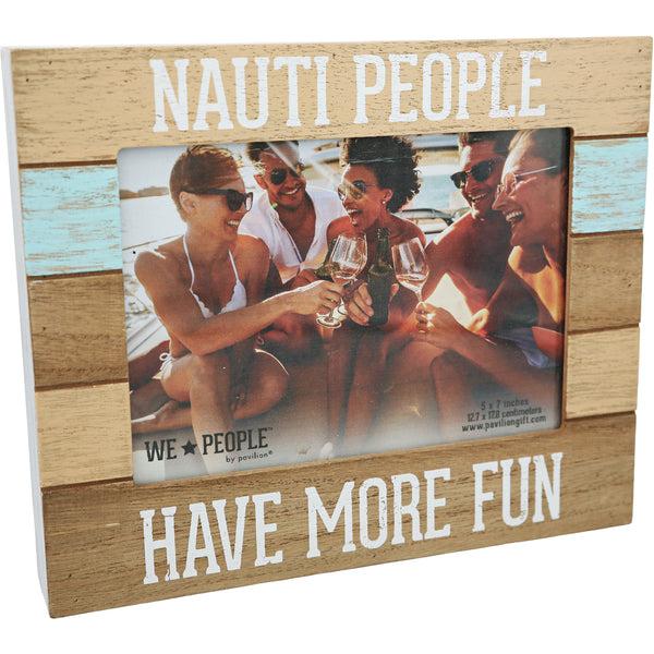 pavilion gift company Nauti People 9" x 7.25" Frame (Holds 5" x 7" photo)