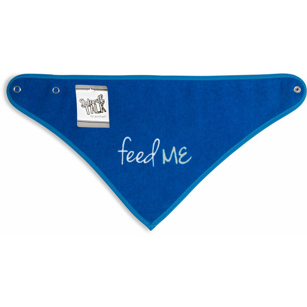 Pavilion Gift Company Navy Feed Me Reversible Handkerchief Bib