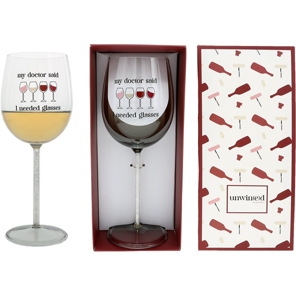 Pavilion Gift Company Needed Glasses Gift Boxed 17 Oz Wine Glass