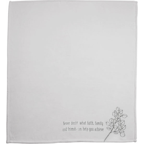 Pavilion Gift Company Never Doubt 50" X 60" Travel Blanket With Carry Case