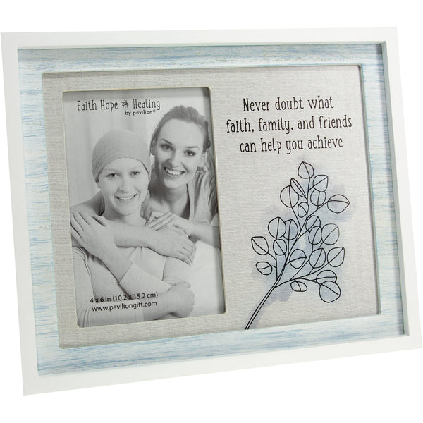 pavilion gift company Never Doubt 9.75" x 8.25" Frame (Holds 4" x 6" Photo)