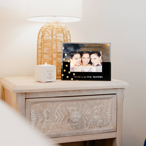 Pavilion Gift Company New Friends 7" X 9" Mirror Photo (4" X 6") Frame