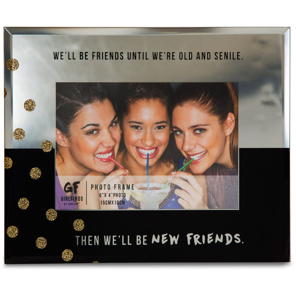 pavilion gift company New Friends 7" x 9" Mirror Photo (4" x 6") Frame