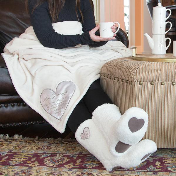 Pavilion Gift Company New Journeys 50" X 60" Royal Plush Blanket