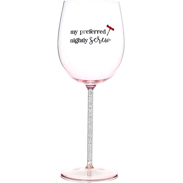 pavilion gift company Nightly Screw Gift Boxed 17 oz Wine Glass