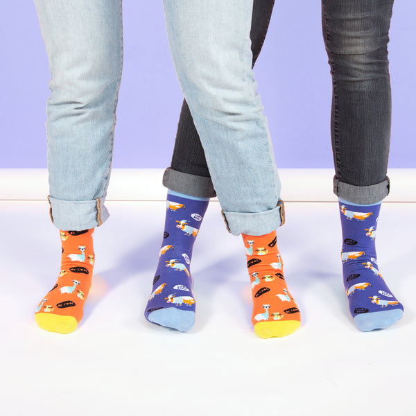 Pavilion Gift Company No Drama Llama S/M Unisex Cotton Blend Sock