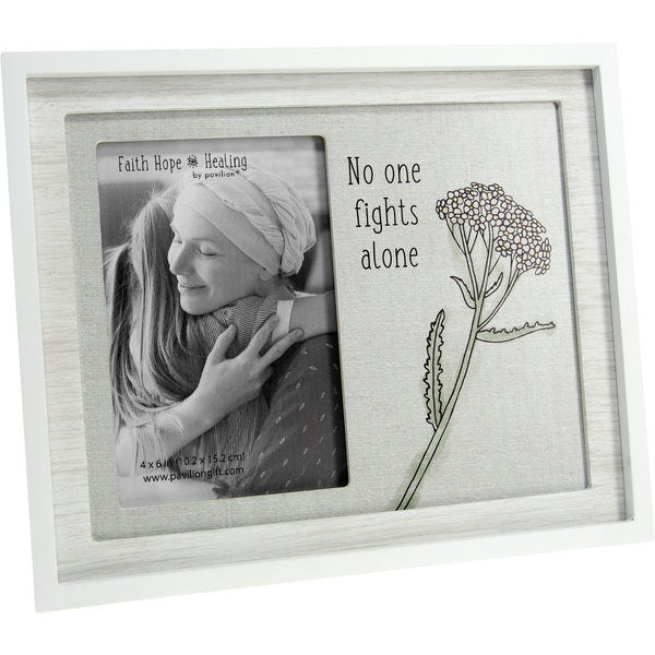 pavilion gift company No One Fights Alone 9.75" x 8.25" Frame (Holds 4" x 6" Photo)