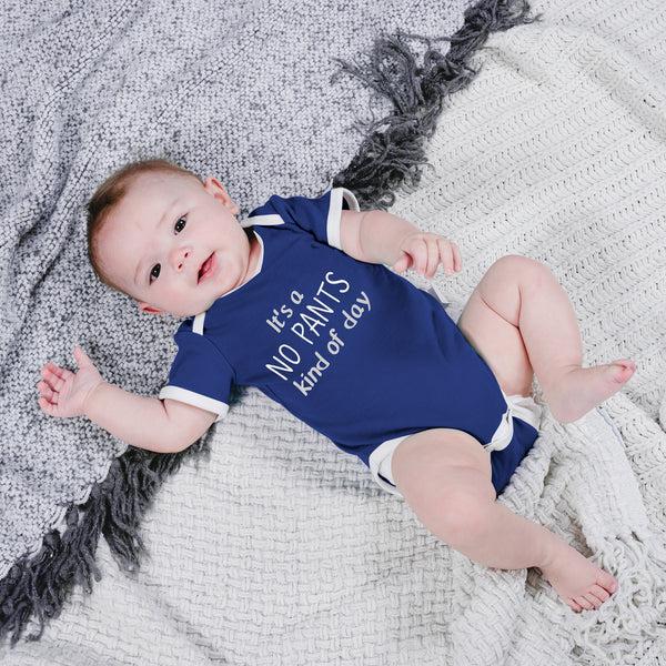 Pavilion Gift Company No Pants 12-24 Months Navy Bodysuit