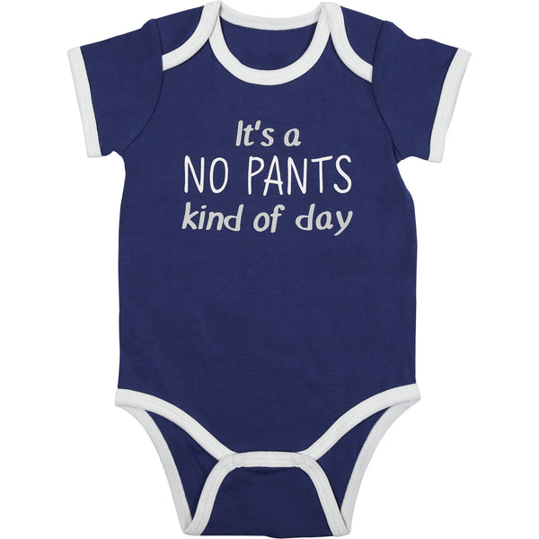 pavilion gift company No Pants 12-24 Months Navy Bodysuit