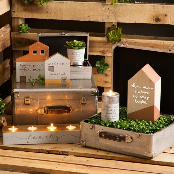Pavilion Gift Company No Place Like Home 6" X 1" X 7.5" Cement House