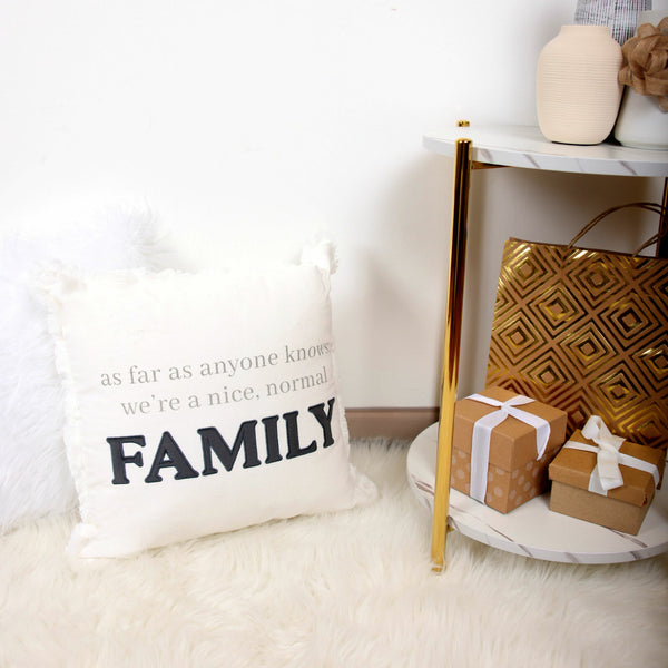 Pavilion Gift Company Normal Family 18" Throw Pillow Cover
