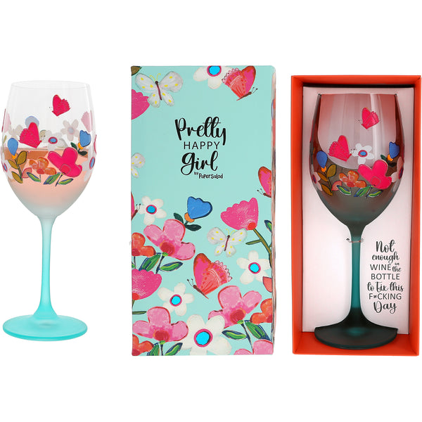 pavilion gift company Not Enough Wine Gift Boxed 18 oz Wine Glass