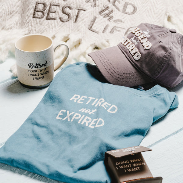 Pavilion Gift Company Not Expired Small Steel Blue Unisex T-Shirt