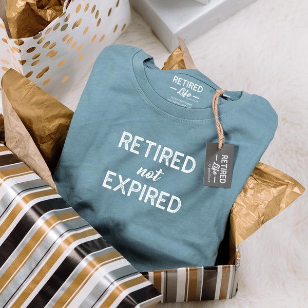 Pavilion Gift Company Not Expired Small Steel Blue Unisex T-Shirt
